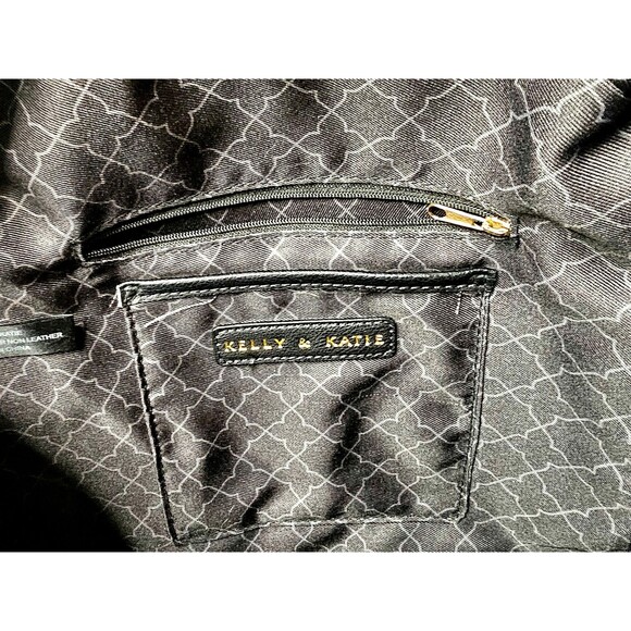 Kelly & Katie Backpack Purse Non Leather Zip Pockets Handle Black Womens - Picture 6 of 8